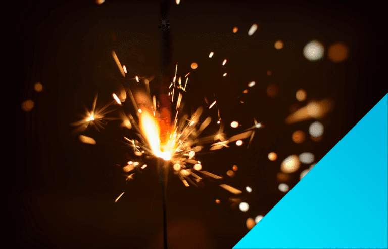 close up of fire cracker sparks.